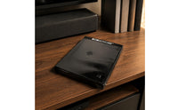 Glossy 4K Disc Case Transparent Smoky Front Hard-Shell Disc Case Black Media Storage Hinged Spine