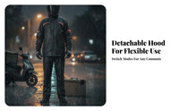 Motorcycle Rain Suit Rain Jacket and Pants Set Taped Seams Waterproof Riding Suit for Commuting