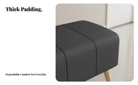 Light Luxury aesthetic Narrow Shoe-Changing Stool Space-Saving Entryway Seating Modern Design Upholstered Bench paddinged Seat for Apartment Dwellers, Homeowners, Families, Hallway, Mudroom, Living Room, Bedroom