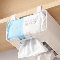 Cabinet Under-Mount Paper Towel Holder, Adjustable Hanging Rack for Kitchen Cupboard, No-Drill Dispensing Roll Versatile for Wet Wipes &