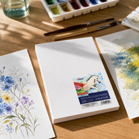 300g Thick Wood Pulp Watercolor Paper for Artists, Markers, and Pencils