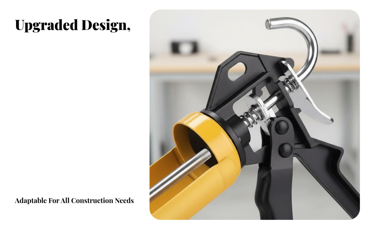 Silicone Labor-Saving Design Caulking Tube Dispenser Effortless Flow Long-Lasting Metal Construction for DIYers, Home Repair