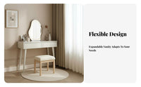 Dressing Table Set with Lighted Mirror Nordic aesthetic Bedroom Furniture for Women