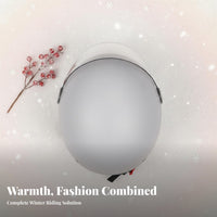 3/4 Helmet Thermal Lining 3/4 Open Face Helmet Shell Guarding Headwear for Women, Adults, City Riding, Daily Commuting, Highway Cruising