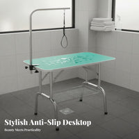 Dog Grooming Table Space Saving Folding Pet Grooming Table Easy to Hygienic Pet Bathing Station for Professional Groomers, Home Use