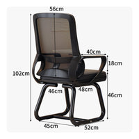 Thick Seat Cushion Student Study Chair Stable Steel Frame Adjustable Office Chair for Students, Conference Room
