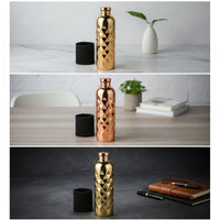 1300ml Stainless Steel Water Bottle Textured Water Bottle with Safeguarding Sleeve Silvery Beverage Container Reusable for Athletes, Commuters, Outdoor Activities, Gym, Office