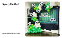 Global Soccer Tournament Inspired Soccer Theme Balloon Set Easy to Assemble Football Theme Balloon Set Versatile Decor for Children, Adults