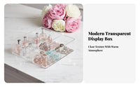 Desktop Display Cabinet Particle Proof Clear Figure Showcase Clear Figure Storage Case Large Capacity Stackable Collectible Box
