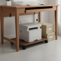 Storage Box Moving Base With Wheels Under Desk Printer Effortless Stand Mobility Mobile Printer Cart for Living Room, Balcony