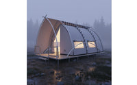 Outdoor Camping Villa Waterproof Steel Frame Tent House Water Repellent Luxury Cabin Tent for Campsite Managers, Hoteliers, Campsites