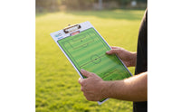 Soccer Clipboard with Marker Wipeable Soccer Board Rewritable Instructor Board for Coaches, Match Planning