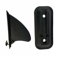 Clip in Fin with Base Aerodynamic Paddleboard Fin with Base Tracking Skeg for Rivers, Paddle Boarding