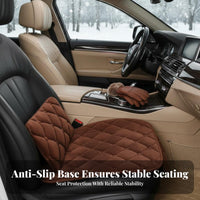 3 Pieces Non-Slip Car Seat Cushion Set Thickened Velvety Car Seat Cover Set Warm for Commuters, Passengers, Cold Weather, Daily Commute