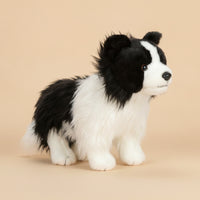 Stuffed Border Collie Realistic Stuffed Dog Stuffed Dog Standing Plushie Soft for Children, Playroom, Nursery