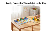 Fishing Puzzle Early Education Fishing Game Made of Wood Wooden Logarithmic Board for Preschoolers, Kindergarten, Classroom