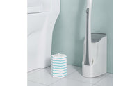 Toilet Handle with Refill Heads Single-Use Toilet Brush with Holder Upright