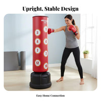 Freestanding boxing freestanding striking station Stable Base Upright Striking Station Boxing Bag for Adults, fighting Artists, Home Gym, Garage, Outdoor
