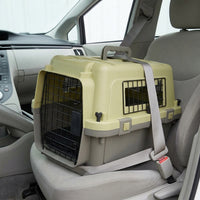 Hard Sided Pet Carrier Bag PP Material Airline Approved Pet Carrier for Small Pets, Solid hued feline Carrier Crate for Car Travel