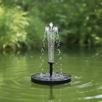 Cordless Solar Fountain Pump with Nozzles Compact Floating Solar Fountain Interchangeable Floating Water Pump Outdoor for Gardeners, Pond Owners, Garden Ponds, Bird Baths, Pools, Courtyards