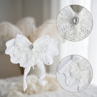 Three-Dimensional Butterfly Lace Applique Embroidered Butterfly Applique Transparent Embellishment Textured for Crafters, Costume Designers, Sewing Projects, Stage Costumes, Hat Making