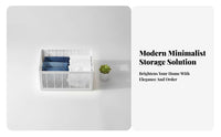 Compartmentalized Pants Box Foldable Clothing Compartment Organizer Visible Compartments Drawer Divider for households, Wardrobe, Dorm Room, Under Bed