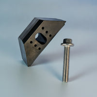 Wedge-Shaped Battery Hold-down Block with Bolt Sturdy Battery Hold-down Kit Sturdy Vehicle Part High Temperature Resistant for Mechanics