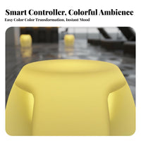 Four-Lobed Light-Emitting Seat Waterproof Light-Uping Stool Indoor & Outdoor Use Illuminated Furniture for Event Planners, Business Owners, Bar