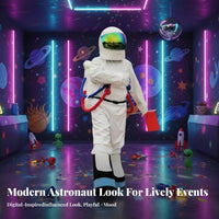 full outsidefit Astronaut Character outsidefit Detailed Design Character Jumpsuit Reflective Visor Fullphysique Costume Allows Easy Movement for actors, Cospcoatings, occasion Organizers, Performances, Cosplay occasions, Parties, Halloween