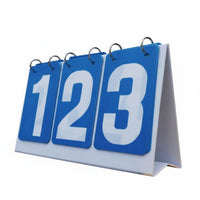 3 Digit Scoreboard Smooth Flipping Tabletop Score Board Freestanding Design Manual Flip Score Counter for Coaches, Referees, Tournaments, Gym Class