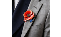Remembrance Memorial Day Badge Decorative Lapel Badge Gift Accessory Enamel for Veterans Families, Ceremonies, Parades