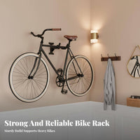 Space Saving Wall Mounted Bike Rack Easy Installation Cycle Wall Hanger Adjustable for Apartment