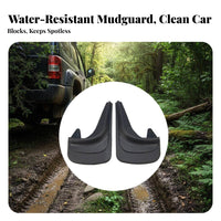 2 Pieces EVA Mudflap Wear-Resistant Car Mud Flap Adaptable Four-Season Mud Guard