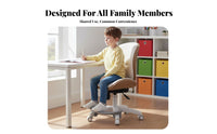 Ergonomic Design Adjustable Rolling kids' Chair Universal casters Adjustable Youth rotating Chair weight-activatedLocking Casters Student Seat Breathable Mesh spine support for Students, Teenagers, Parents, Study Room, Home, School, Bedroom