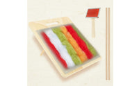 Wool Carding Board Set Easy to Use Textile Tool Includes Wooden Sticks Crafting Essentials