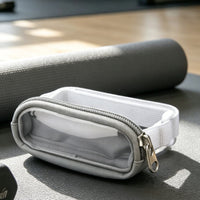 Sun Visor Lipstick Pouch Easy Access Lip Chap Product Holder Does Not Obstruct View Zippered Visor Pouch for Drivers