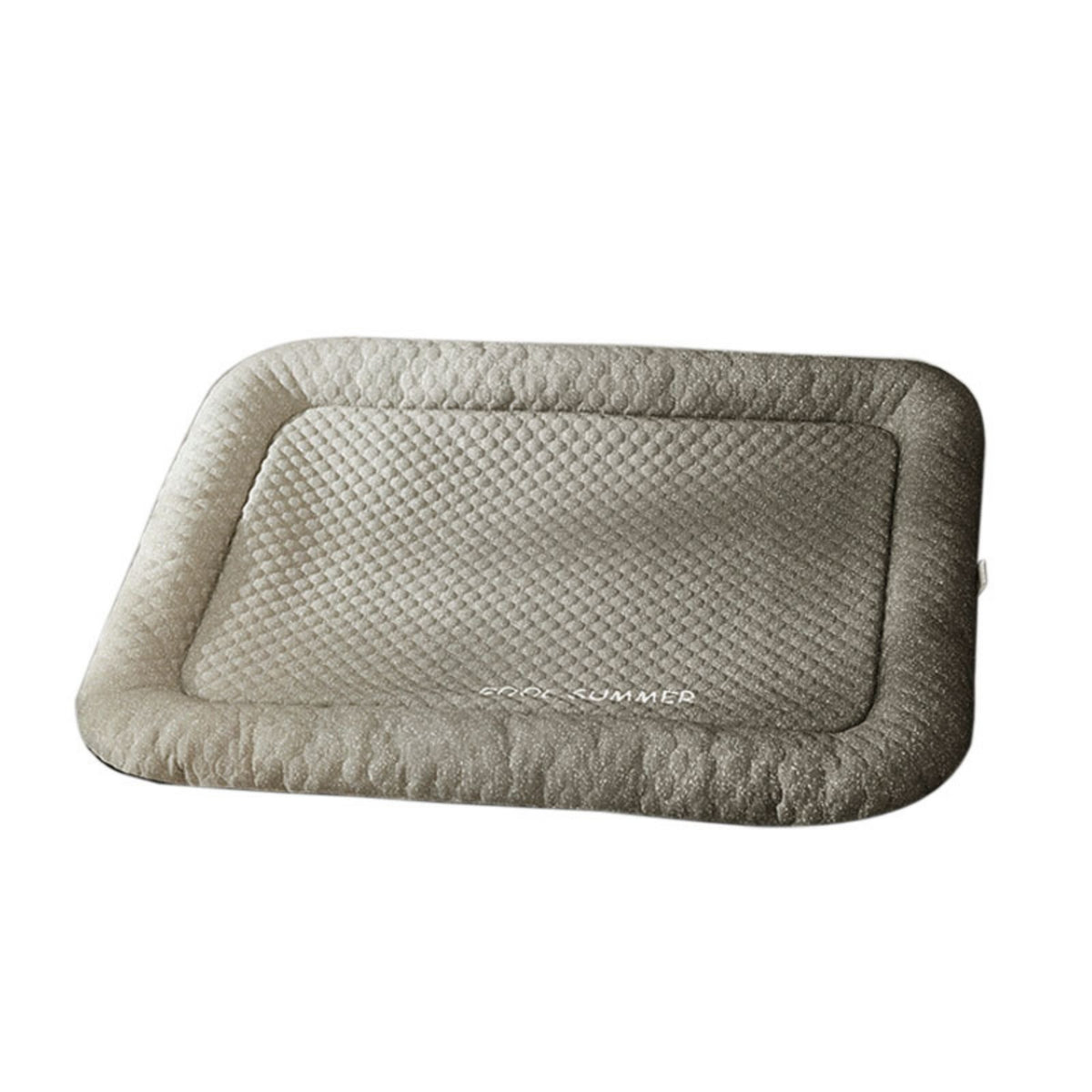 Low-Rise Cooling Bed with Raised Border Rectangular Pet Cooling Bed Supportive Pet Mat with Raised Border Soft for Floor