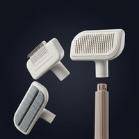 Cat Brush and Pet Hair Remover for Dog Grooming, 3 Pack Self Cleaning Dog Comb and Massage Tool, Double Sided Puppy Grooming for Haired Cats
