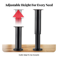 Desk Heightening Leg Easy Installation Adjustable Furniture Leg Thickened Material Adjustable Furniture Legs for Homeowners, Home, Bedroom, Washroom