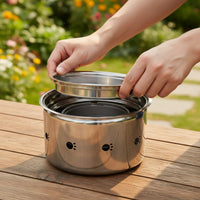 Stainless Steel Barbecue Grill Vent Holes Portable Briquette Grill Food-Grade Outdoor Cooking