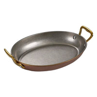 Oval Serving Plate with Handles Classic Serving Platter with Handles Heavy-Duty Handled Metal Platter for Food Stylists, Buffet, Catering
