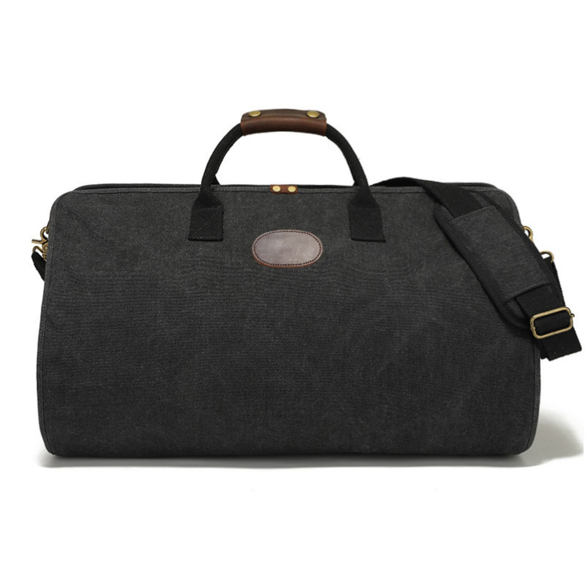 Canvas Travel Bag Heavy-Duty Canvas Holdall with Shoulder Strap Structured Travel Duffel Bag for Commuters
