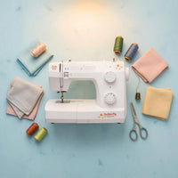 Electric Sewing Machine 23 Stitch Patterns Desktop Sewing Machine Home Craft Tool Compact Stitching Device White