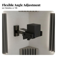 Space-Saving Design Bookshelf Speaker Wall Bracket Anti-Fall Protection Speaker Wall Mount Heavy Duty Easy Installation for Home Theater Enthusiasts, Audiophiles, Recording Studio
