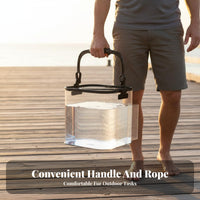 Foldable Fishing Pail Versatile Foam Material Fishing Pail Foldable Foam Material Water Container Sturdy Frame Outdoor Gear