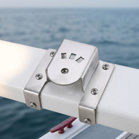 Boat Rod Holder Mount Heavy Duty Marine Bracket with Curved Cradle Compact Hardware for Anglers