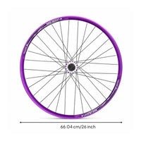 Threaded Mountain Bike Rear Wheel Double Wall Single Speed Rear Wheel Smooth Lightweight for Custom Conversions
