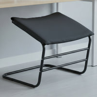 Footstool Angled Padded Footrest Compact Footrest with Metal Frame for Home Office