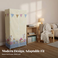 Multi-Functional versatile panel Wardrobe Easy Assembly Household Storage particle-resistantresistant Closet Organizer Partitioned Design for Students, Homeowners, Bedroom, Living Room, Kitchen, Playroom