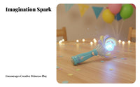Sparkling Princess Rod Lights and Sounds Light up Princess Rod Cute Design for Girls, Kids, Birthday Parties